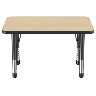 Rectangle T-Mold Adjustable Height Activity Table