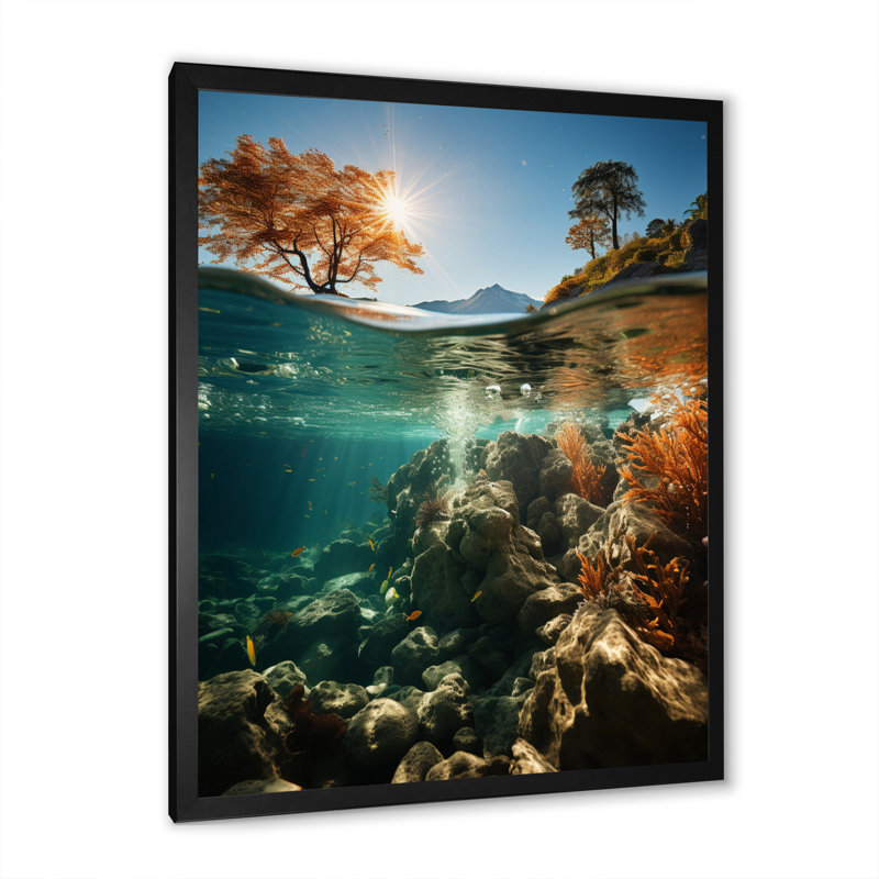 Nautique et plage, impressions sur toile, Cadre photo noir, H 20 po x l 12 po x P 1 po