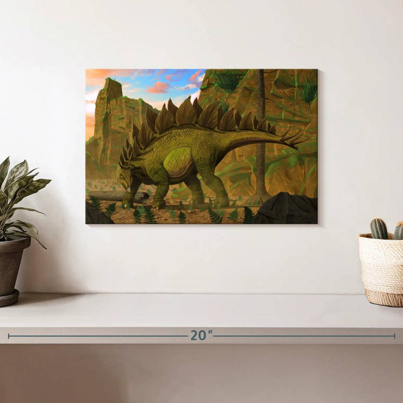 Brampt Stegosaurus, 8" H x 12" W
