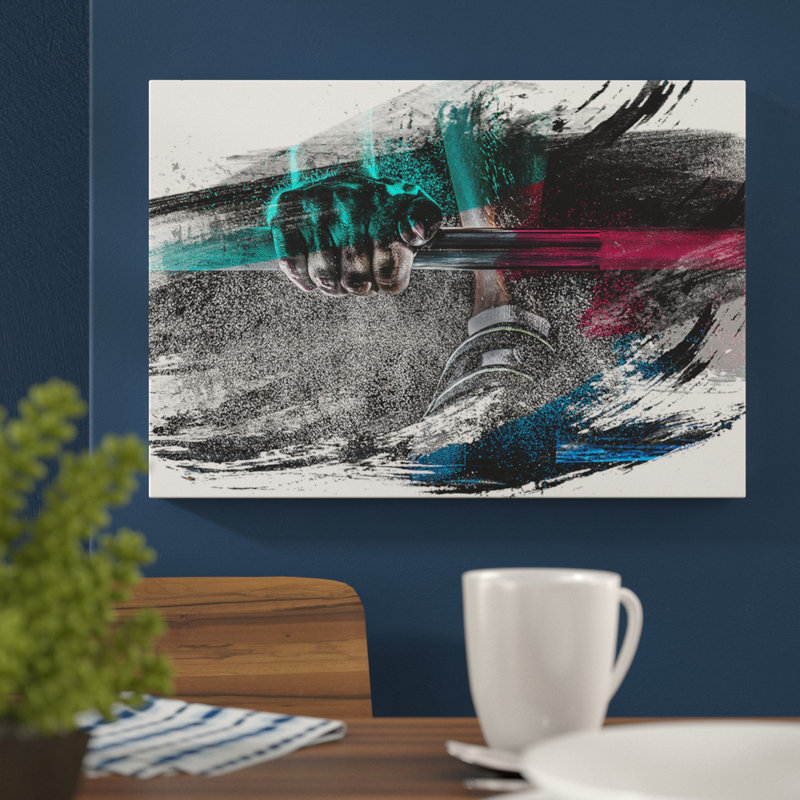 Bodybuilding Fitness Weights - Wrapped Canvas, 70cm H x 100cm W
