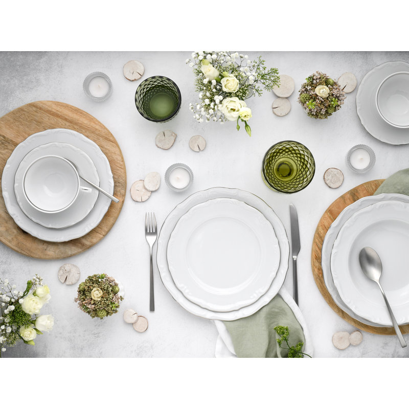 Maria Theresia Porcelain China Dinnerware Set 30 Piece - Service for 6