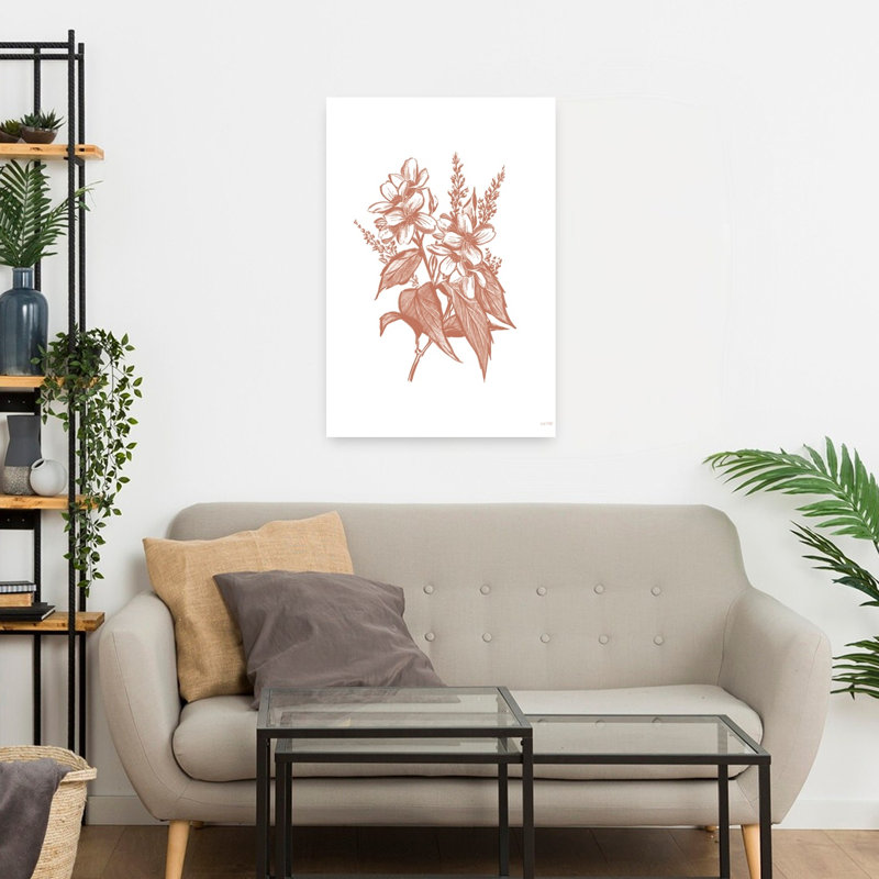 Fleurs sauvages I, art contemporain, H 24 po x l 16 po