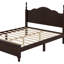Cadre de lit plateforme en bois, lit plateforme de style rétro avec support de lattes en bois-20755720-20755727