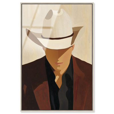 «Cowboy I», impression murale encadrée par Art Remedy, cadre argenté, 16 x 24