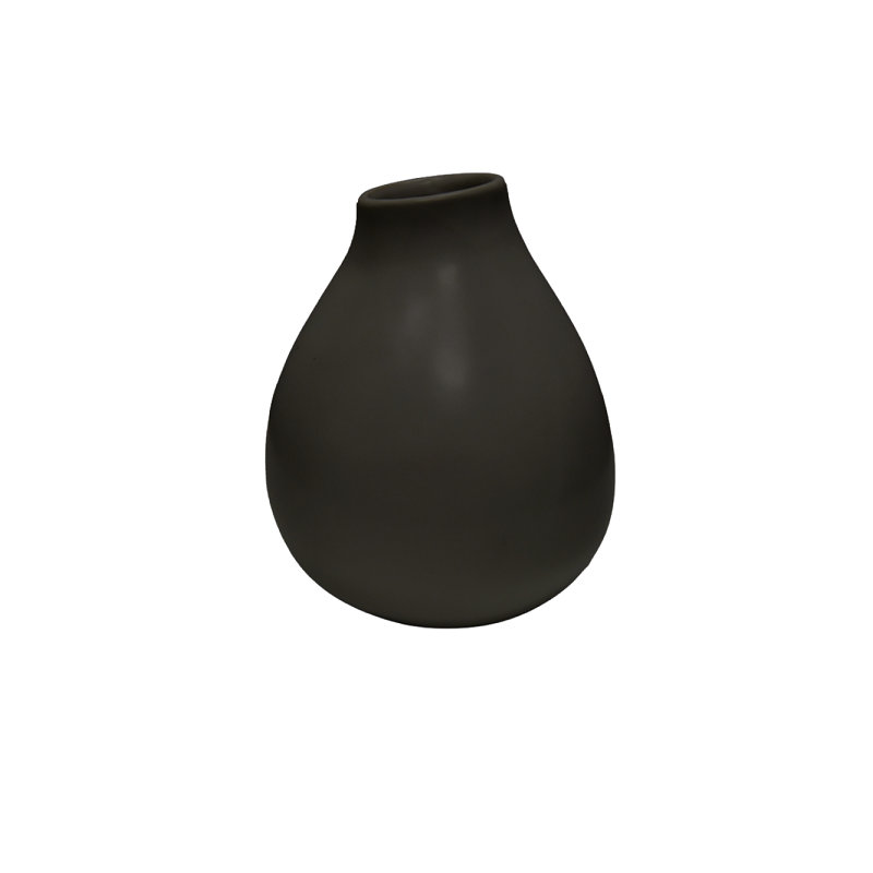 Gollahon Handmade Ceramic Table Vase, Black