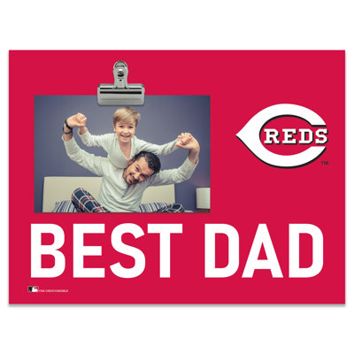 Cincinnati Reds Bright Line - Best Dad Clip Frame