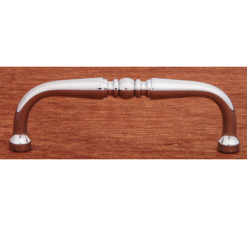 Polished Chrome Solid Brass Modern Arch Pull Bar