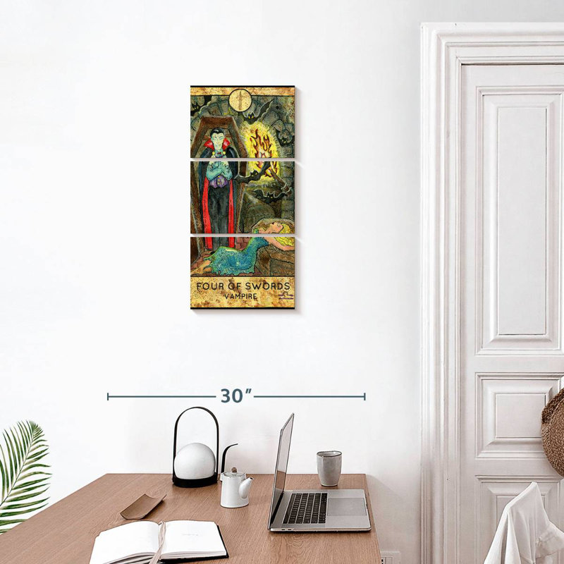 Vampire Tarot Card, 27" H x 12" W