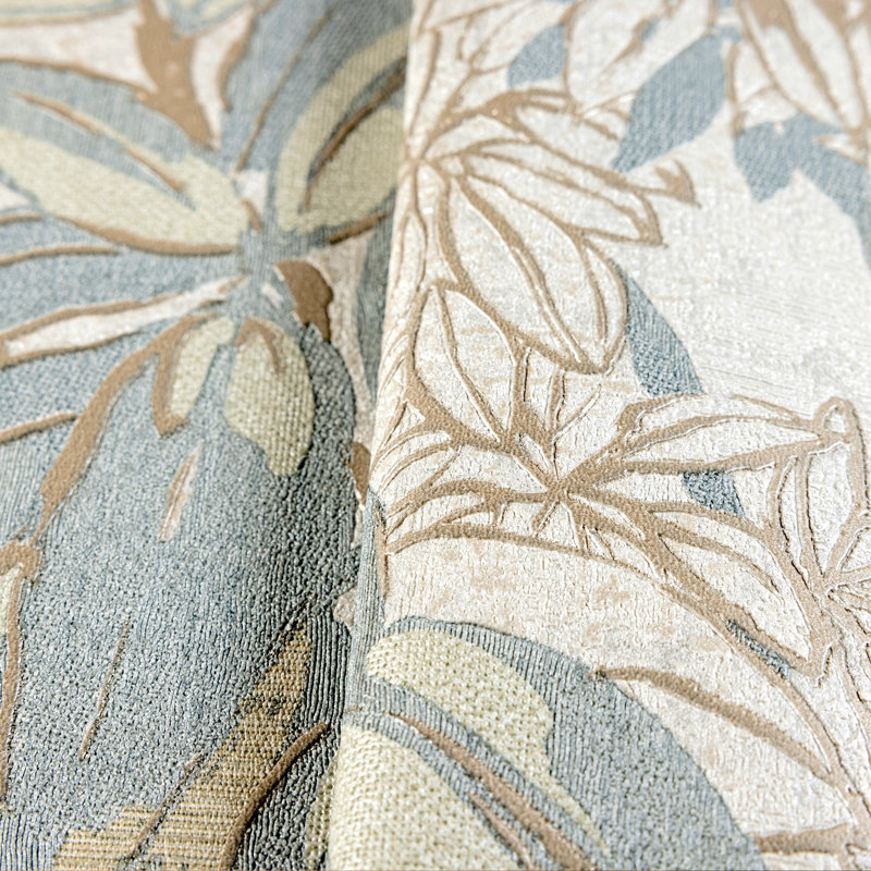 Rouleau de fleurs Aakin, Beige et vert