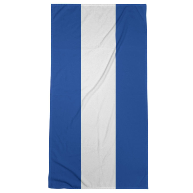 Bath Towel, Home Blue / White