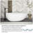 Freestanding and Mounting / Installation Required Soaking Plastic / Acrylic Bathtub