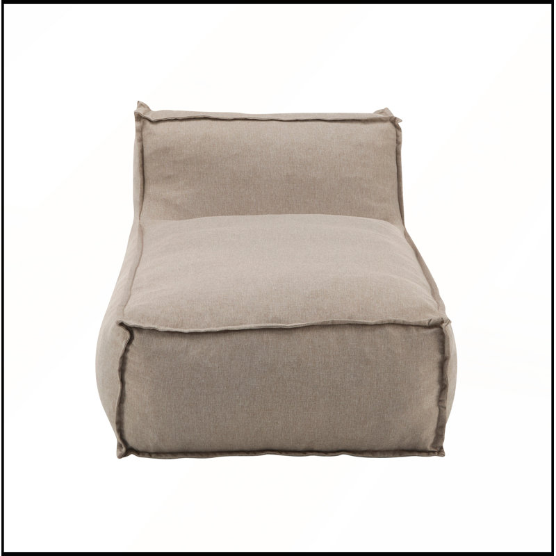 Pouf d'extérieur Ramona avec tissu résistant aux intempéries et rembourrage en mousse moelleuse déchiquetée pour terrasse, balcon ou jardin. Parfait pour le patio, le balcon ou le jardin.