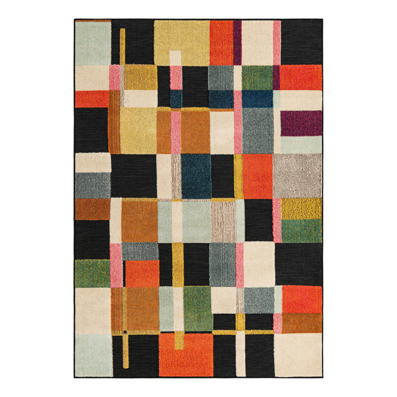 Bungalow Rose Tamaris Caimin Indoor/Outdoor Area Rug, Rectangle 5'1" x 7'1"