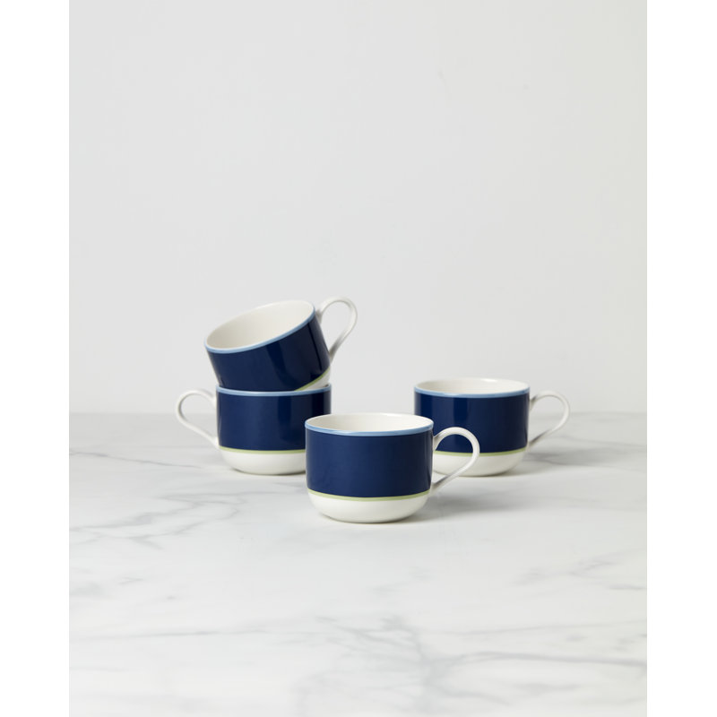 Make It Pop Porcelain Teacup, Blue