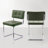 Marlow 19.3" H Mid-Century Modern Tufted Faux Leather Side Dining Chair with Steel Frame-375947237-353112184
