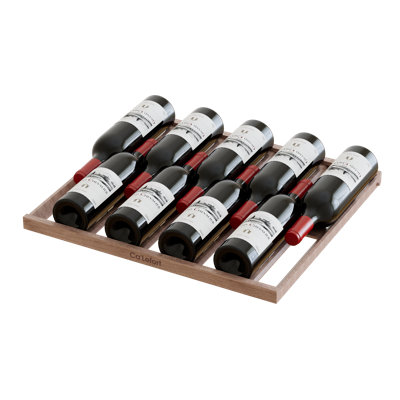 Réfrigérateur à vin 24 pouces 61 bouteilles à 3 lumières encastré et autoportant avec porte à deux couches en verre trempé
