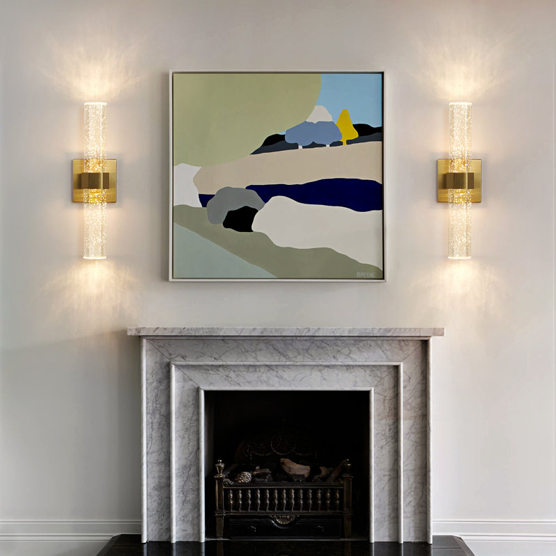 Nazreen Crystal Dimmable Integrated LED Wallchiere, Gold