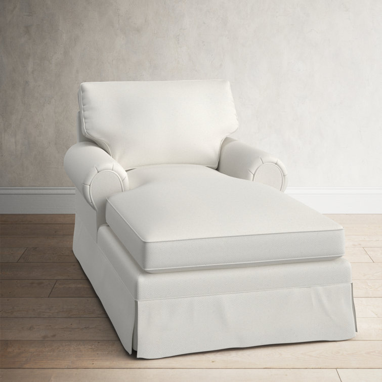 Theron Chaise Lounge Birch Lane Fabric: Cruise Adrift Woven Stripe