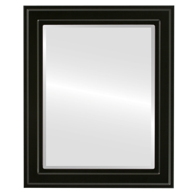 Arlinda Rectangle Mirror, 23" H x 19" W, Matte Black