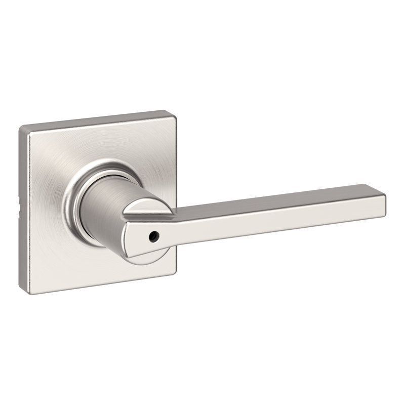 Levier de porte avec rosette Casey, Nickel satiné