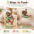 Ceramics Pets Bowl 2-in-1 Wall-mounted/floor-standing  Bowl Floating   Height Adjustable Detachable Bowl Foldable Space-saving-135399511