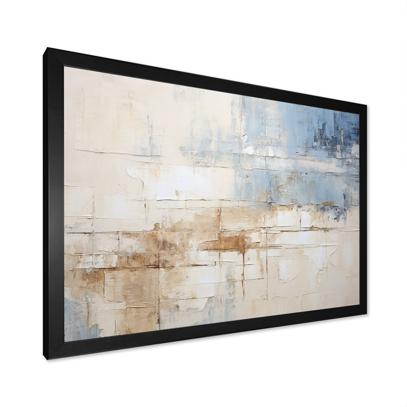 Plourde - Coastal Minimalisme, reproduction d'art sur toile encadrée, H 30 po x l 40 po x P 1,5 po, Cadre simple noir
