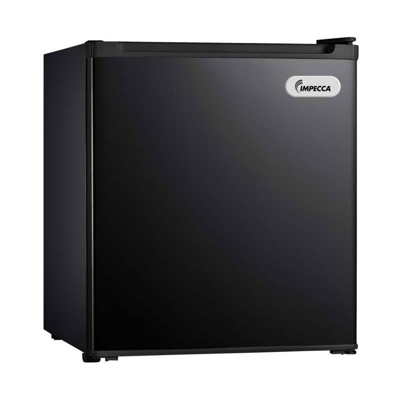 Impecca USA 1.7 Cubic Feet Freestanding Mini Fridge with Freezer, Black