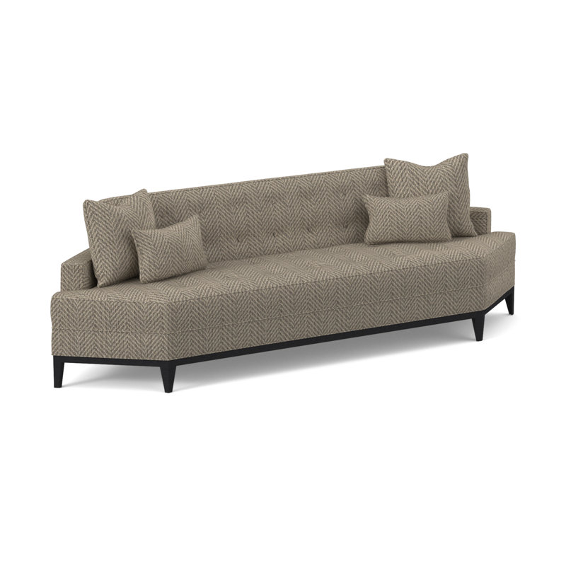 Perspective Sofa, Espresso, Fizz Ivory 100% Polyester