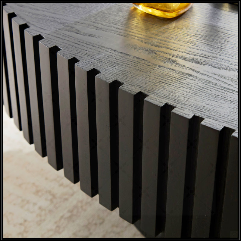 Table basse moderne Modern Handcraft, Noir mat