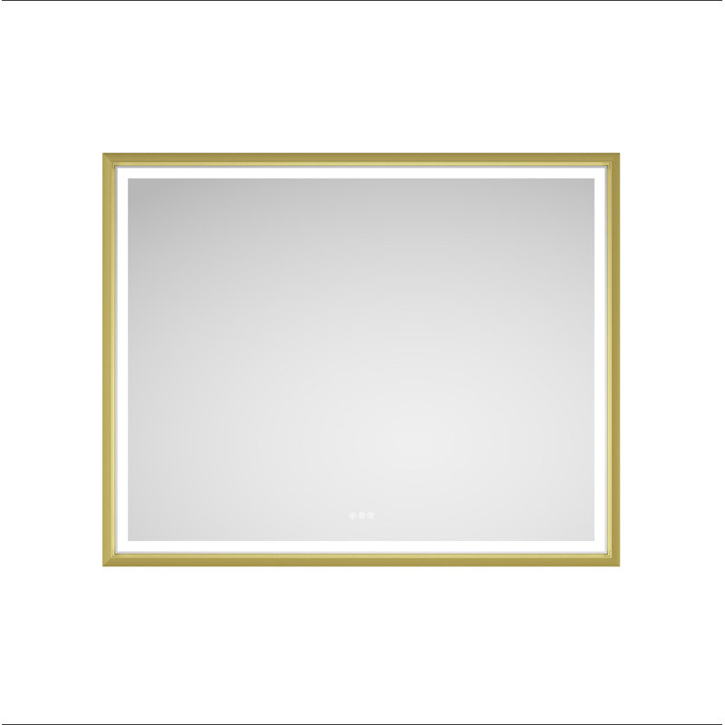 LED Lighted Bathroom Wall Mounted Mirror With High Lumen+Anti-Fog Separately Control Bedroom Full-Length Mirror Bathroom Led Mirror Hair Salon Mirror