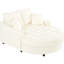 Chaise longue beige de 55 po. Nombre de places assises. Oreillers amovibles. Revêtement en chenille. Fabrication. Lit moderne rembourré en mousse. Siège spacieux. Chenille de luxe. Fabrication solide. Qualité-1129376647