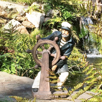 Life's a Beach Sea Captain Statue