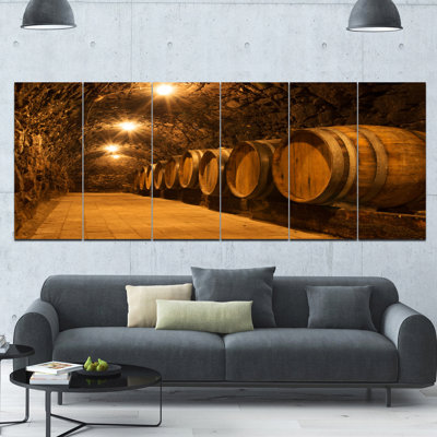 " Oak Barrels In The Tunnel "