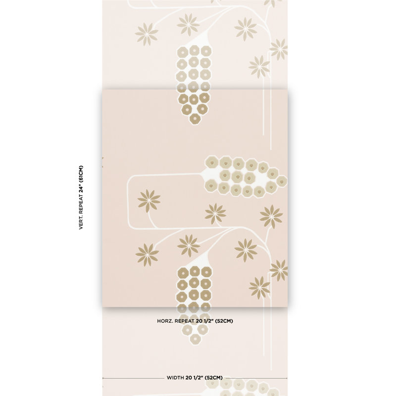 Schumacher x Neisha Crosland Hollywood Grape Wallpaper, Plaster