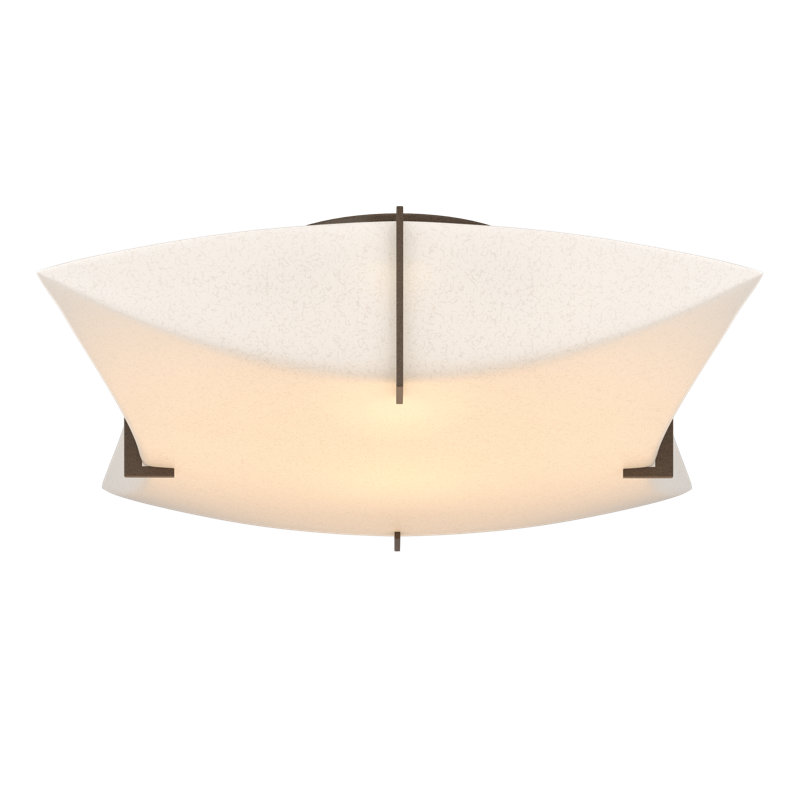 Plafonnier semi-encastré 2 lumières Bento, Bronze