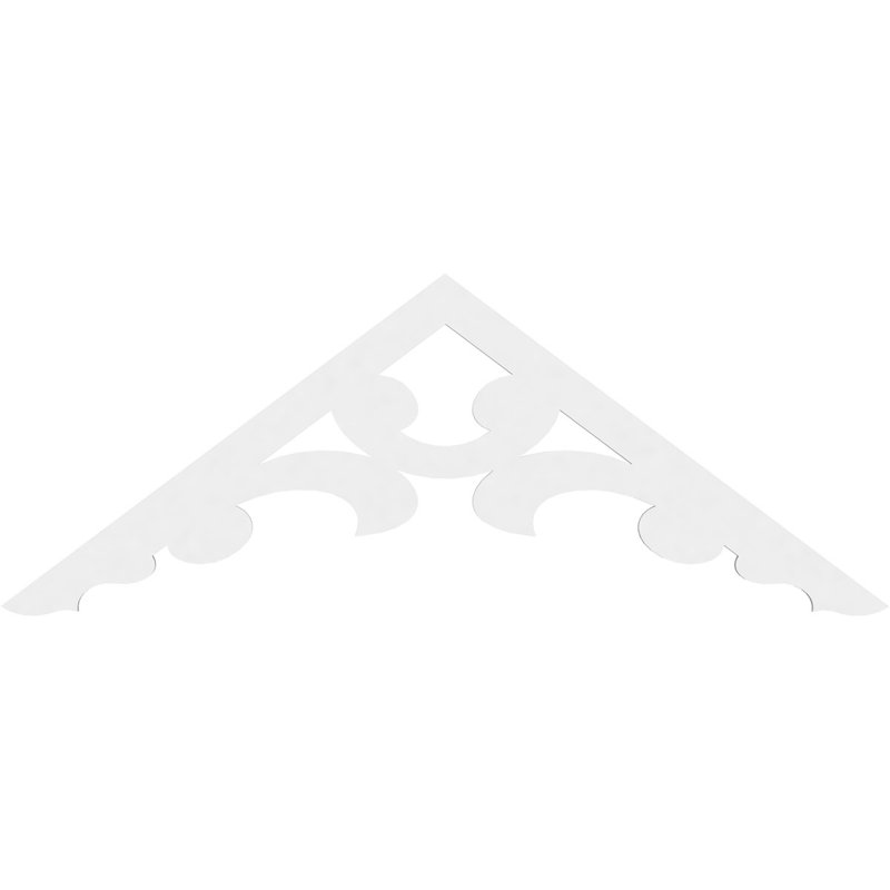 Gable en PVC de qualité architecturale Vienna, H 27 po x l 72 po x P 1 po, 9 / 12, Plastique