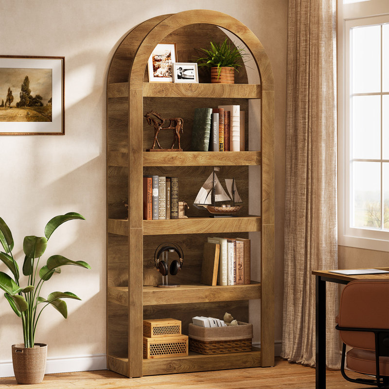 71"Arched Bookshelf Set of 1, 1