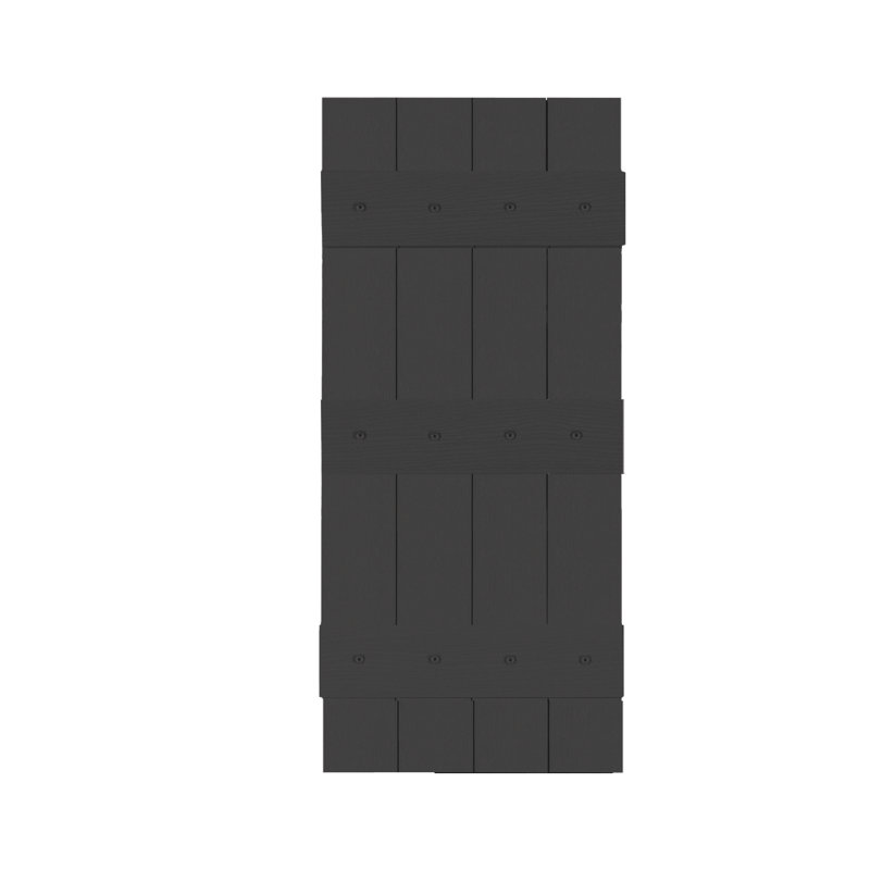 Closed Board and Batten Shutters (PAIR), Black, 59