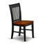 Ensemble de table de salle à manger 5 pièces comprenant une table rectangulaire en bois avec rallonge papillon et 4 chaises de cuisine, noir et cerisier-908478738-908478767