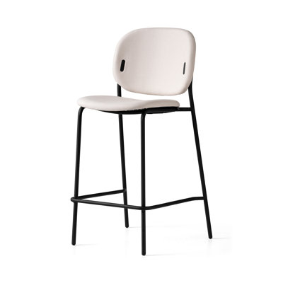 Yo Upholstered Counter Stool with Metal Frame