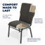 Chaise d'église empilable polyvalente avec siège et dossier rembourrés Advantage-57337452