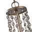 Lustre à plusieurs niveaux avec accents en cristal 6 lumières unique Barrera