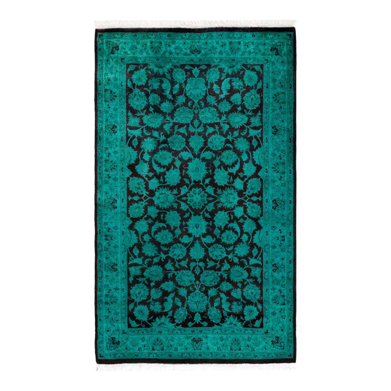 Fine Vibrance One-of-a-Kind 3' 1" X 5' 2" Hand Knotted Area Rug