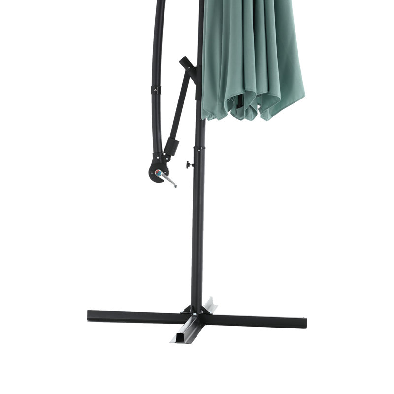 Parasol de marché à DEL 10 pi, Vert clair
