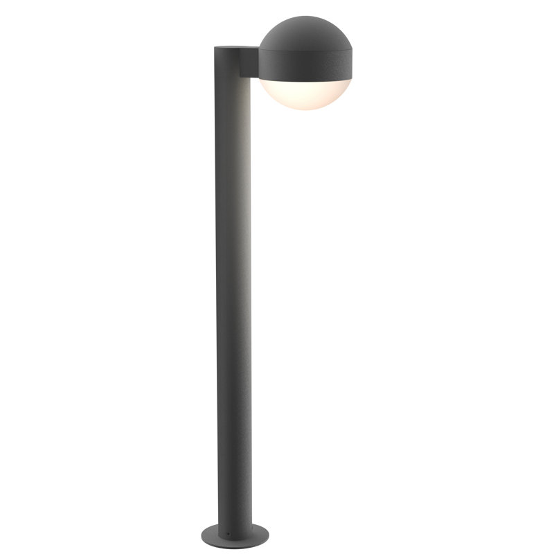 Reals LED Bollard Light, Gray, 29.75" H x 5" W x 7.75" D
