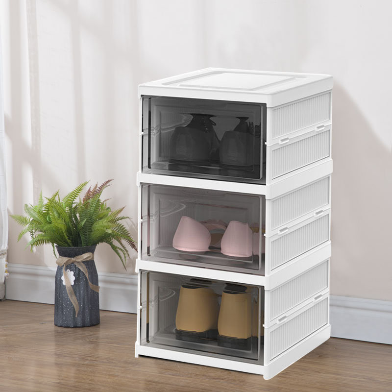 Audres 3 Pair Stackable Shoe Rack