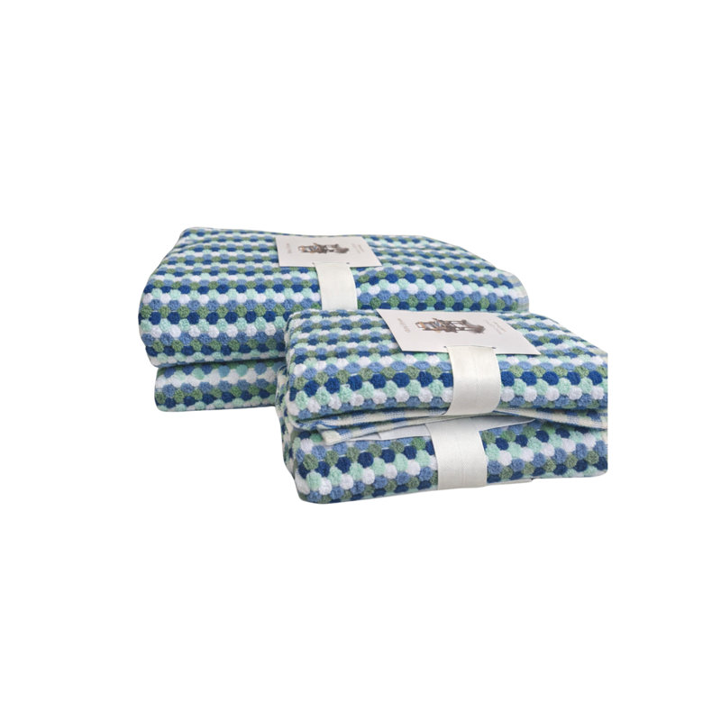 Ensemble de serviettes Marseille, Bleu