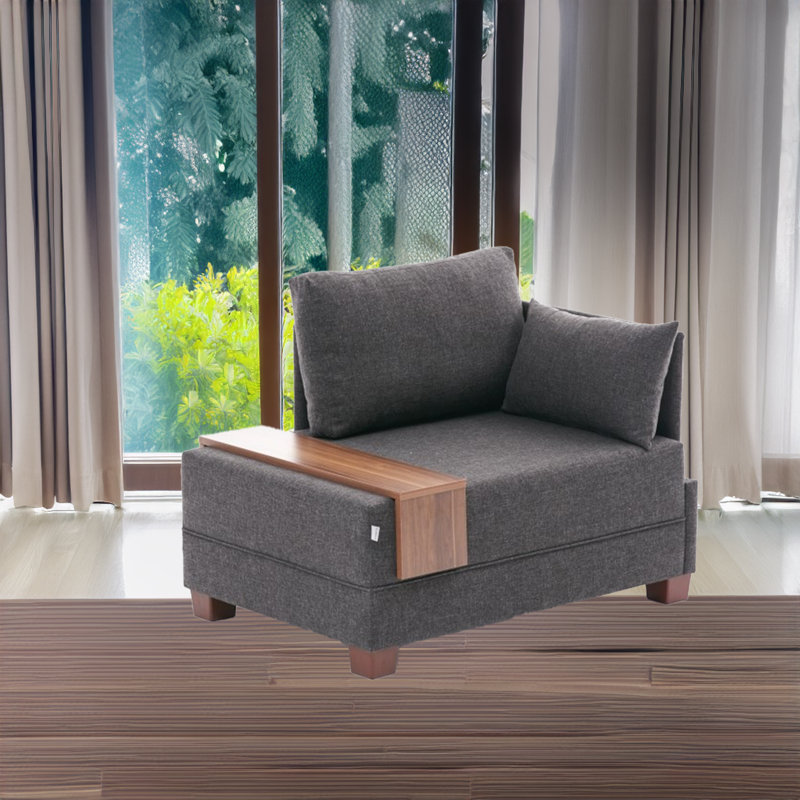 Polyester et coton Nane 39,37, Gris anthracite