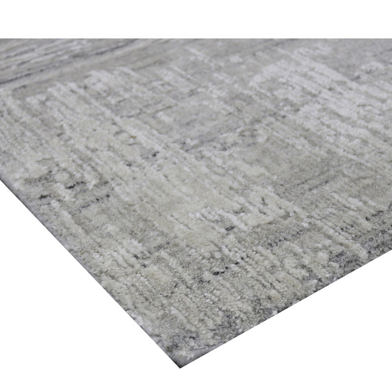 Linen Abstract Area Rug, Rectangle 10' x 14'