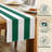 Green Striped Table Runner 108" x 14"-27778789-27798566